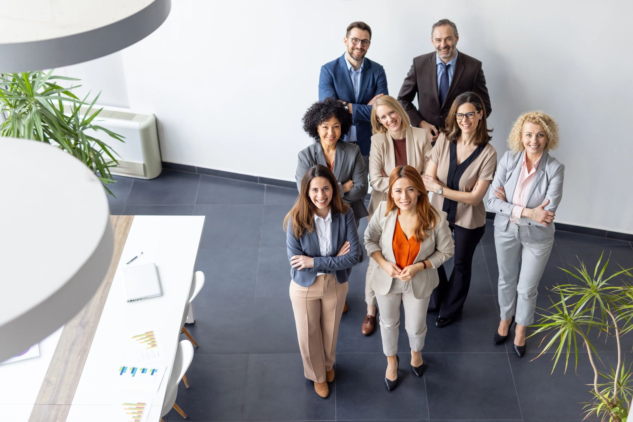 Professional team representing business consulting services