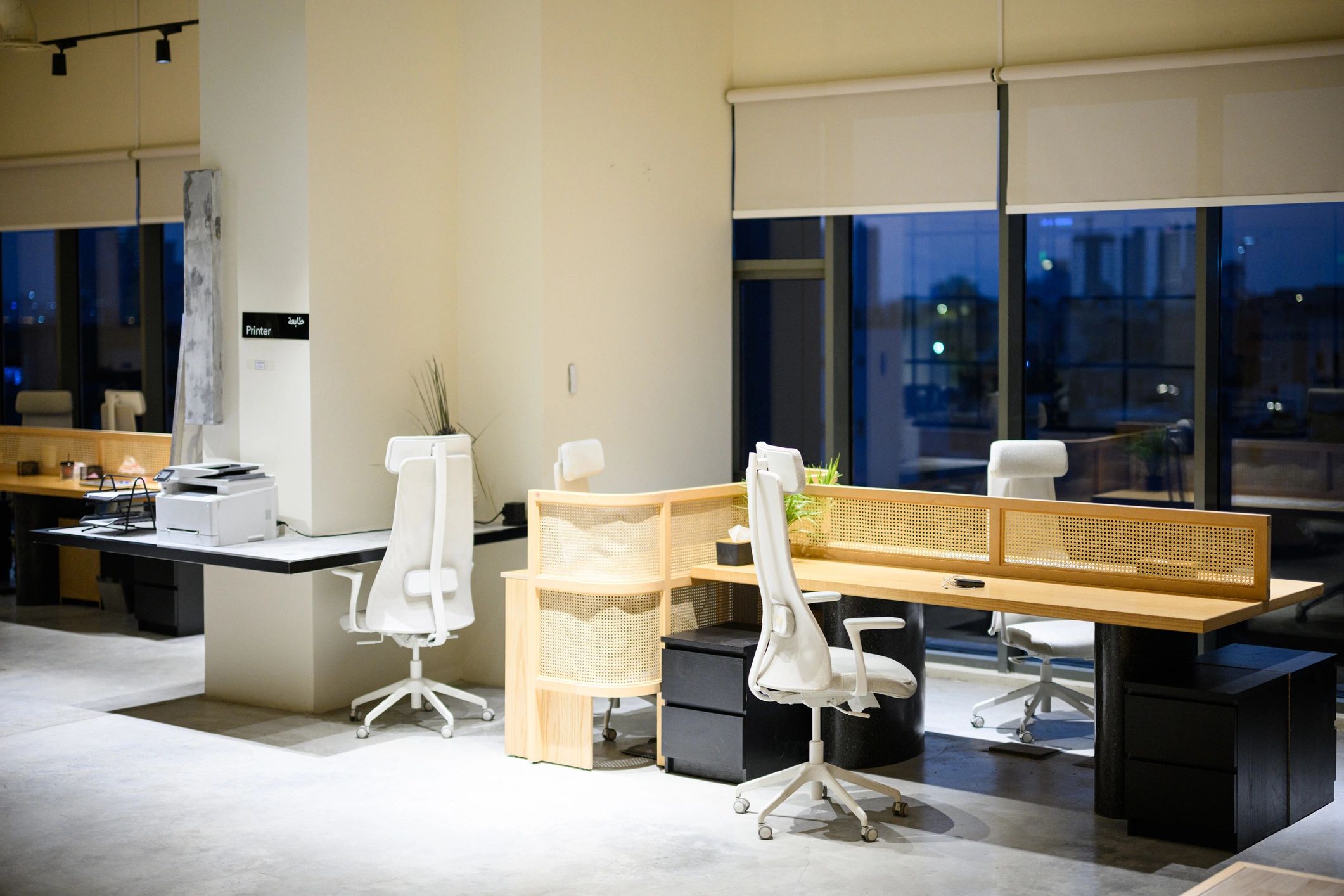 Modern coworking office interior