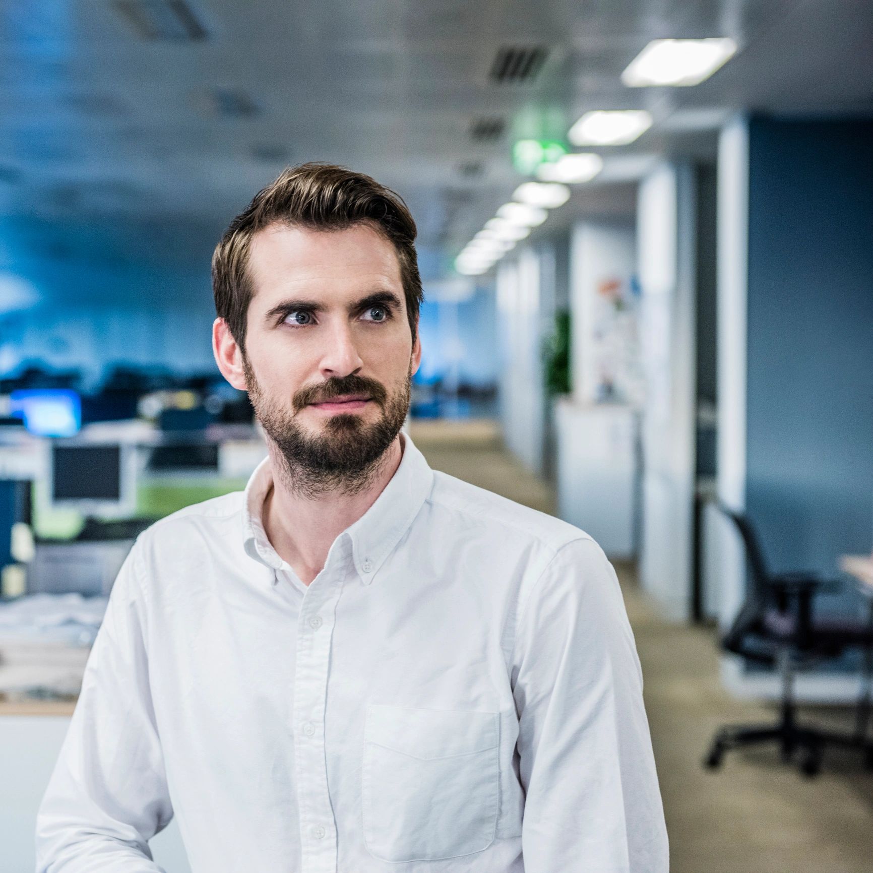 Portrait of a businessman in an office